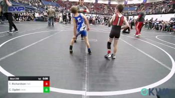 55 lbs Consi Of 16 #2 - Troy Richardson, Tuttle Wrestling Club vs Colt Ogden, Choctaw Ironman Youth Wrestling