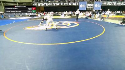 Boys 1A 157 lbs Semifinal - Raul Sanchez III, Wapato vs Grady White, East Jefferson