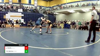 130 lbs. Champ. Round 3 - Maddy Barton, Marquette vs Jasmine Wolfe, Smith-Cotton