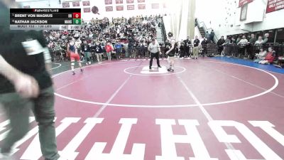 138 lbs Quarterfinal - Brent Von Magnus, Bridgewater-Raynham vs Nathan Jackson, Mansfield