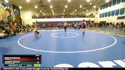 126 lbs Champ. Round 1 - Eian Schwecke, Moscow vs Robert Kelsey, Bonners Ferry