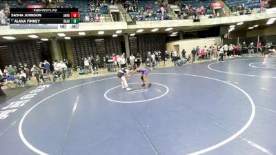 140 lbs Cons. Round 5 - Alana Finney, Unattached vs Sasha Johnson, Antioch