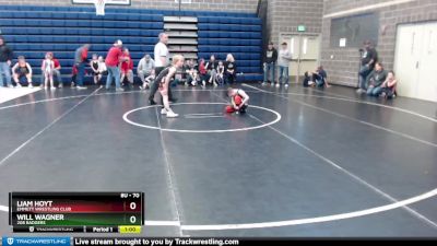 70 lbs Quarterfinal - Will Wagner, 208 Badgers vs Liam Hoyt, Emmett Wrestling Club