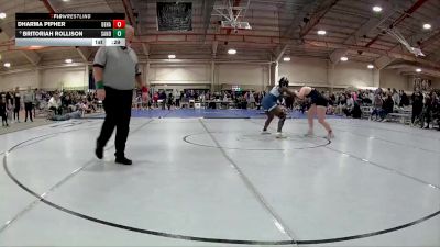 155 lbs Cons. Round 5 - Dharma Pipher, Delaware Hayes vs Britoriah Rollison, Sandusky