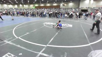 53 lbs Consi Of 4 - Luke Walther, Carson Bulldogs vs Clay Ritter, Fallon Outlaws WC