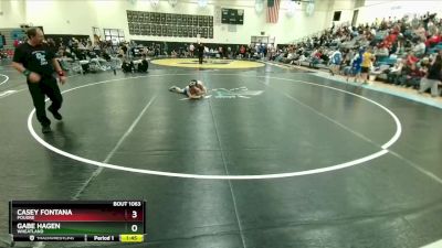 91-100 lbs Round 3 - Gabe Hagen, Wheatland vs Casey Fontana, Poudre