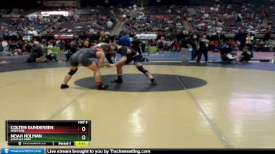 160 lbs Quarterfinal - Noah Holman, Gonzaga Prep vs Colten Gundersen, West Side