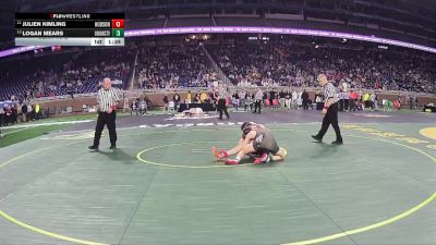 D4-138 lbs Semifinal - Julien Kimling, Hudson vs Logan Mears, Union City