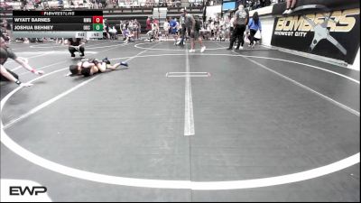 52 lbs Consi Of 8 #1 - Wyatt Barnes, Morris Wrestling Association vs Joshua Behney, OKC Saints Wrestling