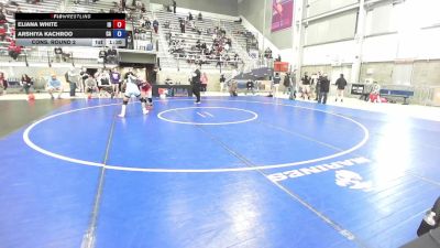 U17 Women - 61 lbs Cons. Round 2 - Eliana White, ID vs Arshiya Kachroo, CA
