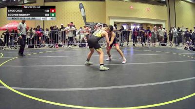 88 lbs Consi Of 8 #2 - Sage Cruz, Flow Academy HI vs Cooper Murray, Grindhouse WC