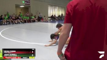 126 lbs Round 3 (6 Team) - Aiden Hubbell, BHWC/ Florida Supreme vs Devin Corbin, Funky Boyz