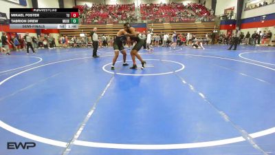 175 lbs Semifinal - Mikael Foster, Tulsa Union vs Tabrion Drew, Muskogee