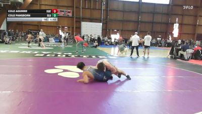 170 lbs Quarterfinal - Cole Aguirre, Fort Zumwalt North Wrestling vs Cole Pangborn, Blair Academy