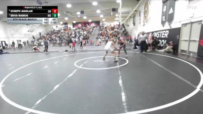 175 lbs 5th Place Match - Joseph Aguilar, Santa Ana Valley vs Eros Ramos, Western