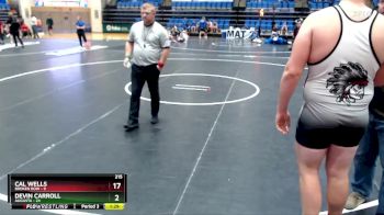 285 lbs Round 3 - Devon Baum, Broken Bow vs Willy Jon Morales, Augusta
