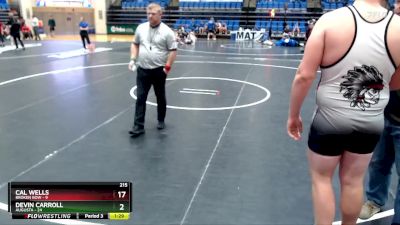 285 lbs Round 3 - Devon Baum, Broken Bow vs Willy Jon Morales, Augusta