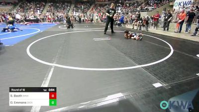 46 lbs Round Of 16 - Sunni Booth, Sperry Wrestling Club vs Olivia Emmons, Grove Takedown Club