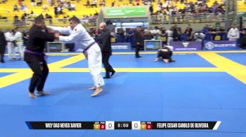 Felipe Cesar Camilo De Oliveira vs Wily Das Neves Xavier 2025 Brasileiro Jiu-Jitsu IBJJF