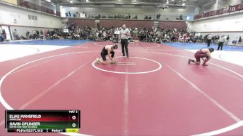 157 lbs Cons. Round 2 - Gavin Oplinger, Hamilton High School vs Elias Mansfield, Winslow