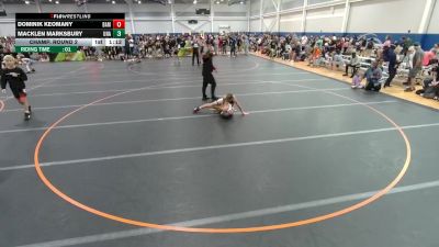 90 lbs Champ. Round 2 - Macklen Marksbury, Unattached vs Dominik Keomany, Unattached