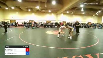 70 kg Round Of 64 - Nicholas Gallegos, Colorado Mesa Wrestling Club vs Jordan Williams, Cowboy RTC