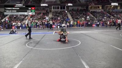 110 lbs Semifinal - Lynnix Brough, Carroll vs Millie Cook, Hoisington Jr Cardinal Wrestling Club