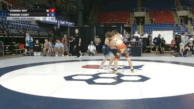 157 lbs Cons. Sub-semis - Dominic Way, West Virginia vs Parker Casey, Iowa