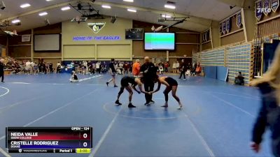 124 lbs Semifinal - Cristelle Rodriguez, Doane vs Neida Valle, Snow College