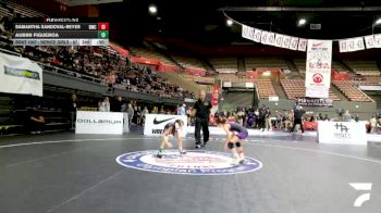 Novice Girls - 69 lbs Champ. Round 1 - Sabine Minkin vs Kali Hernandez, Scotsmen Wrestling Club