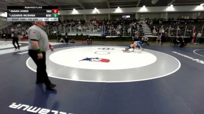 120 lbs 1st Place Match - Isaiah Jones, Threestyle Wrestling Of Oklahoma vs Lazarus McEwen, Mat Demon Wrestling Club