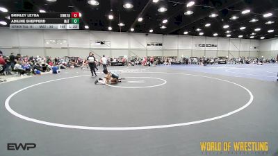80 lbs Semifinal - Brinley Leyba, Sisters On The Mat OK Teal vs Adiline Shepperd, Mat Warriors K-6
