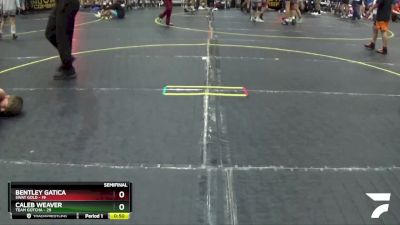 82 lbs Semis & 1st Wrestleback (8 Team) - Bentley Gatica, SWAT Gold vs Caleb Weaver, Team Gotcha