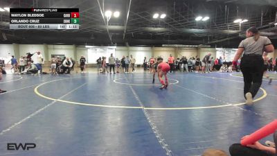 80 lbs Rr Rnd 2 - Waylon Bledsoe, Cardinal Wrestling Club vs Orlando Cruz, Sunkist Kids Monster Garage