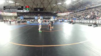 Girls 2A 125 lbs Cons. Round 2 - Jazmine Botello Lopez, Toppenish (Girls) vs Leana Berezhnoy, Hockinson (Girls)