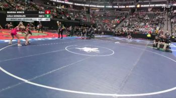 G105-5A Cons. Semi - Marina Wince, Ponderosa Girls vs Lola Gonzales, Chatfield Girls