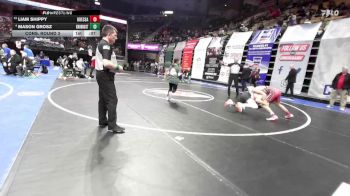 120 Class 2 lbs Cons. Round 3 - Liam Shippy, Odessa vs Mason Grosz, Knob Noster