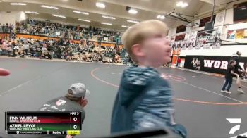 62 lbs Quarterfinal - Finn Wilhelm, Powell Wrestling Club vs Azriel Leyva, Worland Wrestling Club