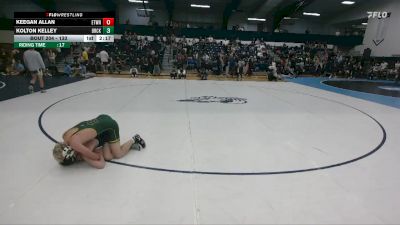 133 lbs Cons. Round 2 - Keegan Allan, Elizabethtown vs Kolton Kelley, Brockport