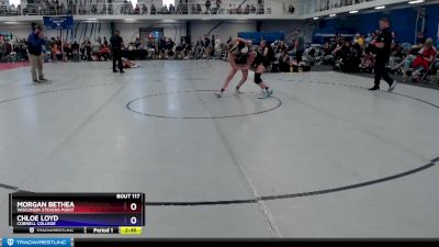 116 lbs Semifinal - Chloe Loyd, Cornell College vs Morgan Bethea, Wisconsin Stevens Point