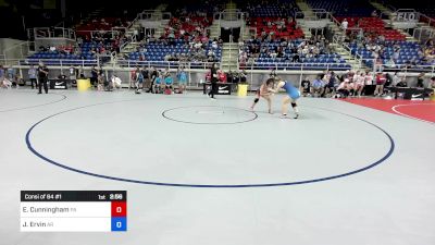 130 lbs Consi Of 64 #1 - EmmaLeah Cunningham, PA vs Jaxi Ervin, AR