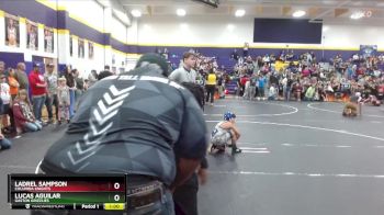 92 lbs Round 1 - Lucas Aguilar, Gaston Grizzlies vs Ladrel Sampson, Columbia Knights