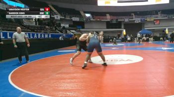 6A 285 lbs Cons. Semi - Bardon King, Homewood Hs vs Grayson Hester, Fort Payne