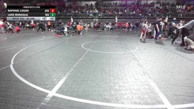 80 lbs Round Of 32 - Raphael Logan, Apex vs Luke Muraglia, Triumph Trained