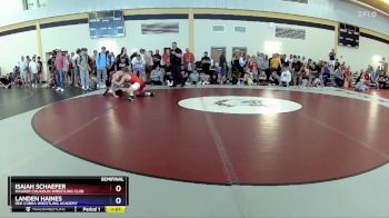 132 lbs Semifinal - Isaiah Schaefer, Maurer Coughlin Wrestling Club vs Landen Haines, Red Cobra Wrestling Academy