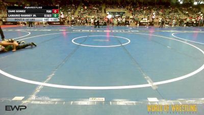 67 lbs Round Of 64 - Zane Gomez, Pomona Elite vs Lamario Ramsey JR., Del City Little League Wrestling