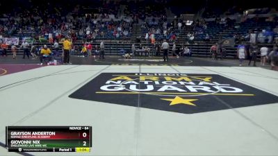 64 lbs Semifinal - Grayson Anderton, Nomad Wrestling Academy vs Giovonni Nix, Englewood Live Wire WC