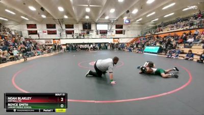 110 lbs Champ. Round 1 - Royce Smith, Lander Middle School vs Noah Blakley, Greybull MS