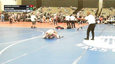 128-I lbs Consi Of 8 #1 - Jackson Goodger, Neshaminy vs Jaxon Lonk, All I See Is Gold Academy