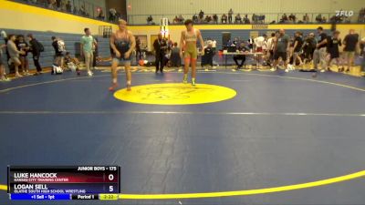 175 lbs Quarterfinal - Luke Hancock, Kansas City Training Center vs Logan Sell, Olathe South High School Wrestling